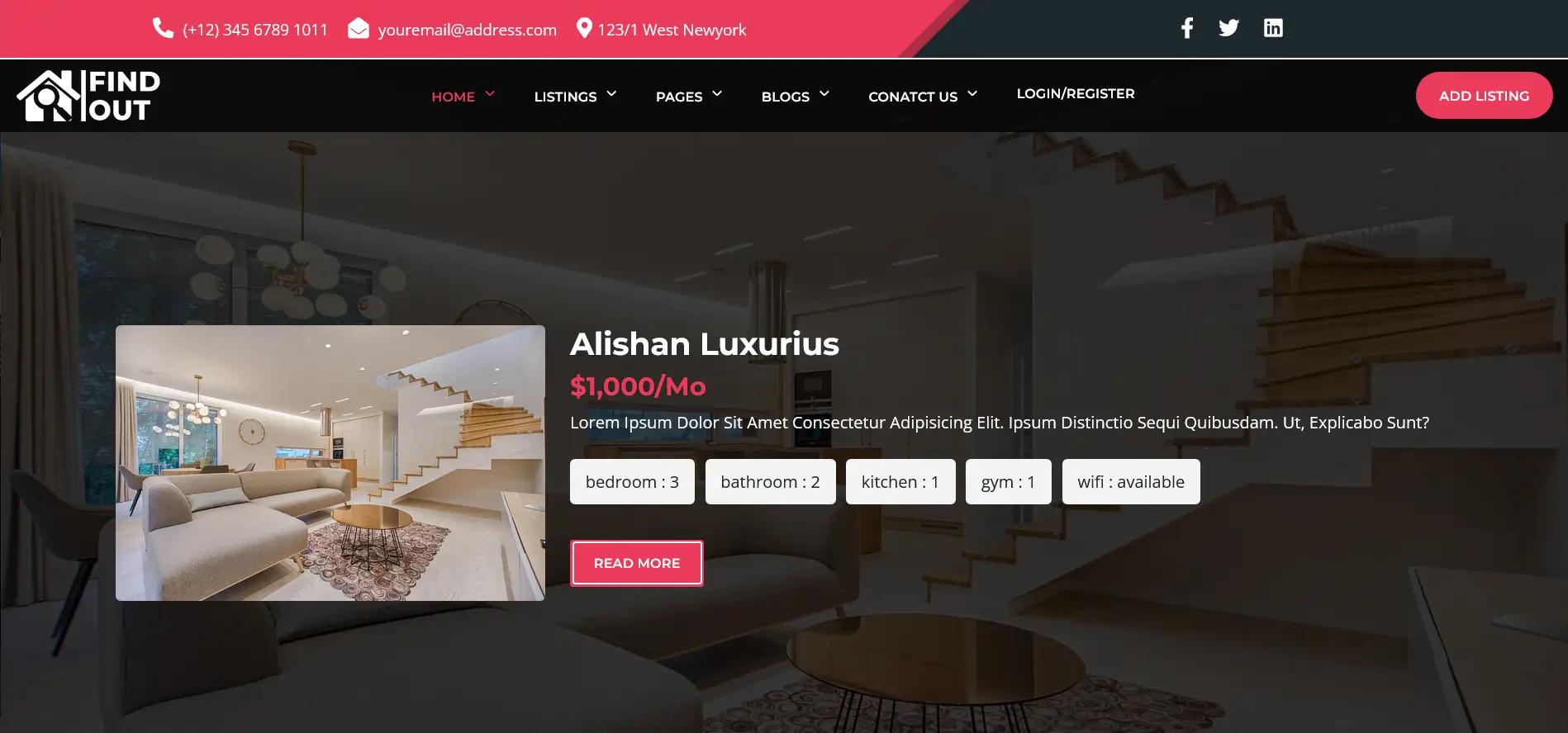 Find Out - A Realistic website HTML template - Image 2